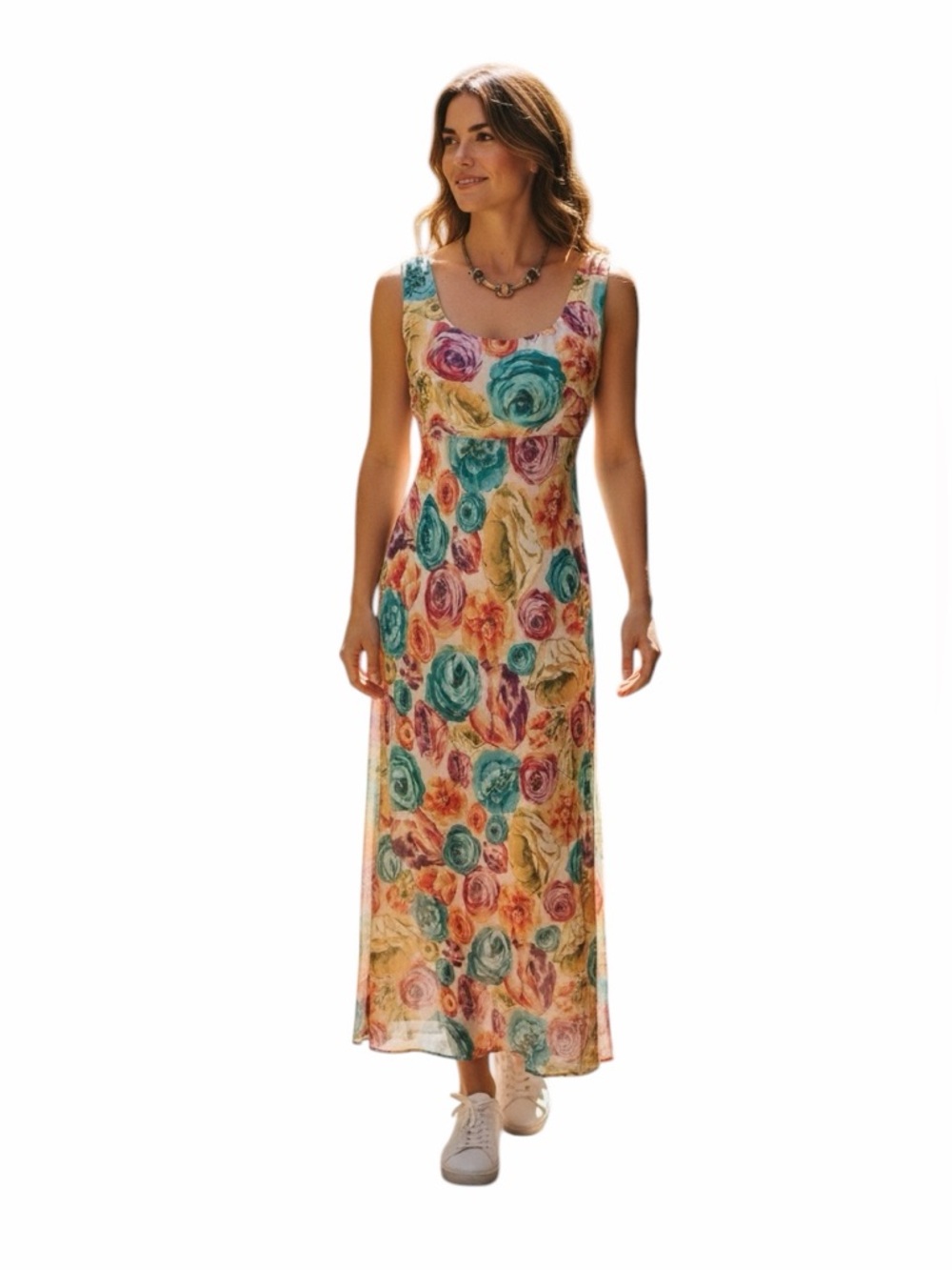 NOSTALGIA VINTAGE RARE FLORAL MAXI DRESS.
